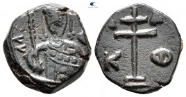Alexius I Comnenus AD 1081-1118. Uncertain mint. Tetarteron Æ