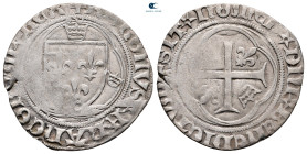 France. Toulouse. Charles VII le Victorieux AD 1422-1461. Blanc AR