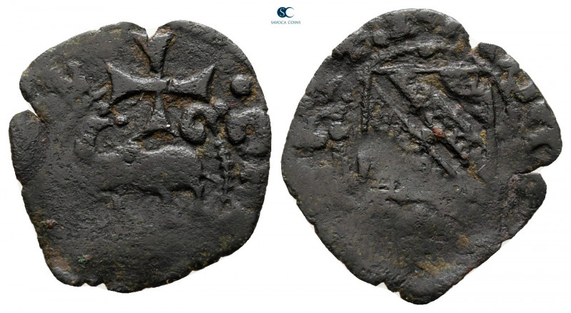 Italy. Kingdom of Sicily. Catania. Federico IV AD 1355-1377. 
Denaro BI

17 m...