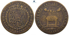 France. Nevers. Luigi Gonzaga and Henriette de La Marck AD 1565-1595. Jeton Æ