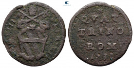 Italy. Papal State, Rome. Clement XII AD 1730-1740. Quattrino Æ