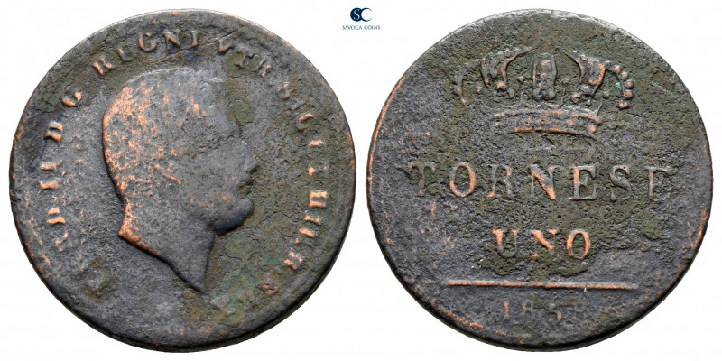 Italy. Kingdom of Sicily. Ferdinand II AD 1830-1859.
1 Tornese

20 mm, 2,92 g...