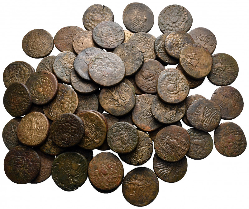 Lot of ca. 65 greek bronze coins / SOLD AS SEEN, NO RETURN!

nearly very fine