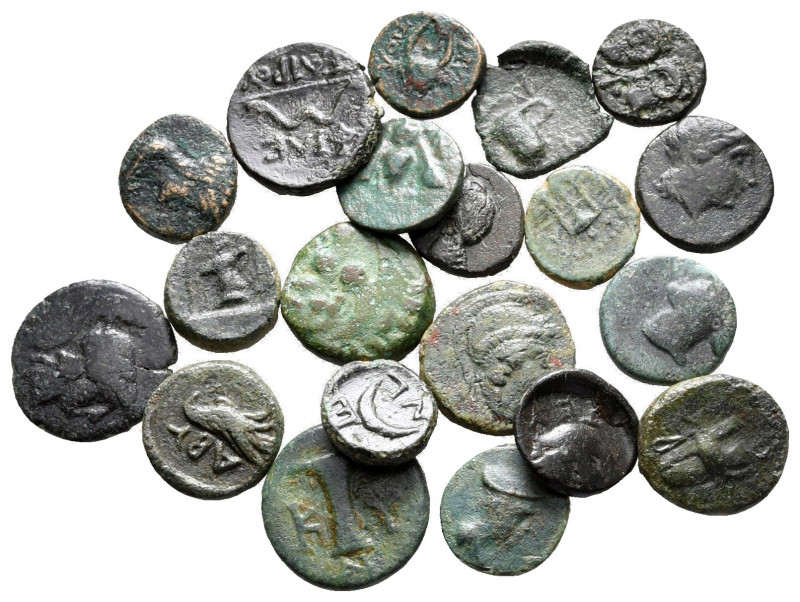 Lot of ca. 20 greek bronze coins / SOLD AS SEEN, NO RETURN! 

very fine