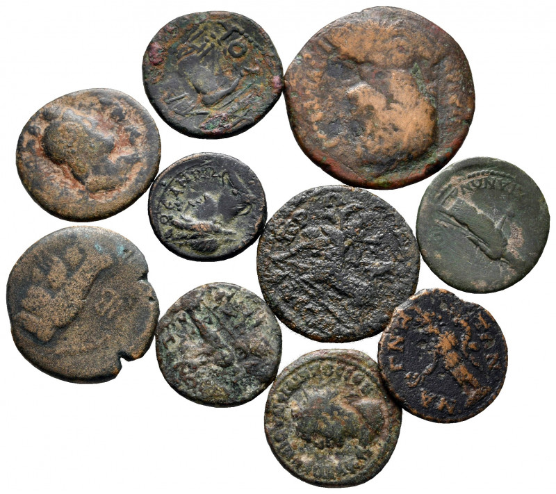 Lot of ca. 10 roman provincial bronze coins / SOLD AS SEEN, NO RETURN! 

fine