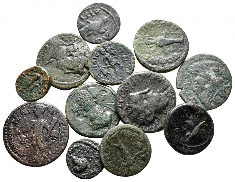 Lot of ca. 12 roman provincial bronze coins / SOLD AS SEEN, NO RETURN!

very f...