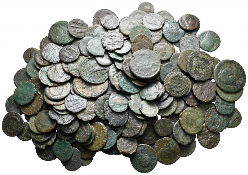 Lot of ca. 200 late roman bronze coins / SOLD AS SEEN, NO RETURN! 

fine