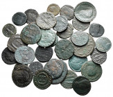 Lot of ca. 34 late roman bronze coins / SOLD AS SEEN, NO RETURN!nearly very fine