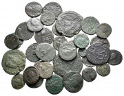 Lot of ca. 35 late roman bronze coins / SOLD AS SEEN, NO RETURN!nearly very fine