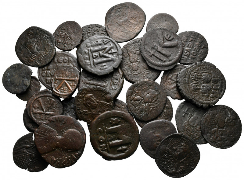 Lot of ca. 30 byzantine bronze coins / SOLD AS SEEN, NO RETURN!

very fine