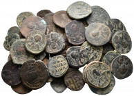 Lot of ca. 50 byzantine bronze coins / SOLD AS SEEN, NO RETURN!very fine