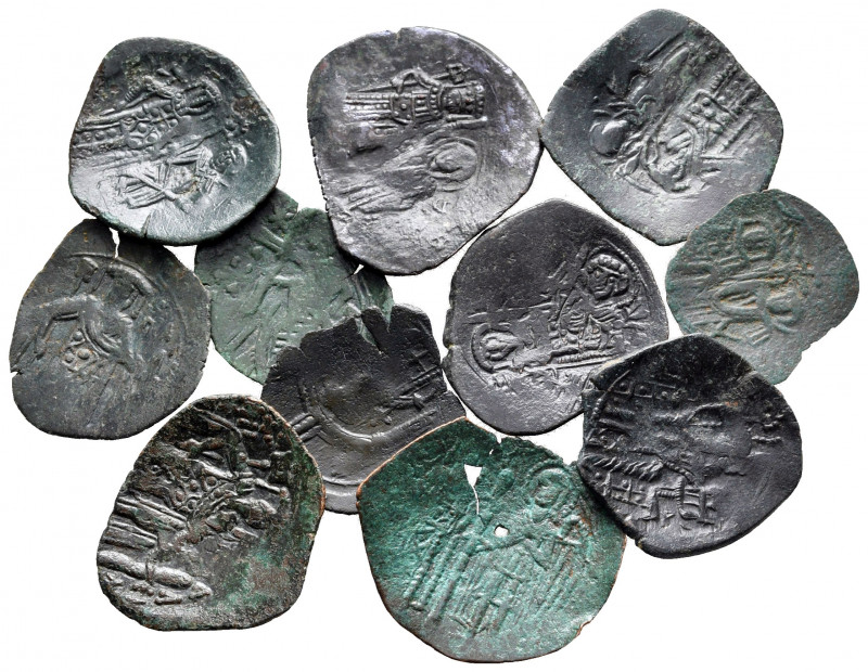 Lot of ca. 10 byzantine scyphate coins / SOLD AS SEEN, NO RETURN!

very fine