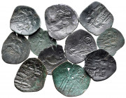 Lot of ca. 10 byzantine scyphate coins / SOLD AS SEEN, NO RETURN!very fine