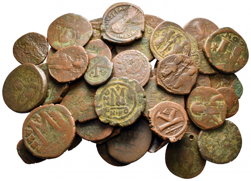 Lot of ca. 50 byzantine bronze coins / SOLD AS SEEN, NO RETURN! 

nearly very ...