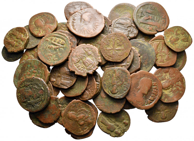 Lot of ca. 50 byzantine bronze coins / SOLD AS SEEN, NO RETURN! 

nearly very ...