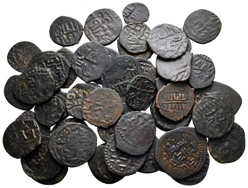 Lot of ca. 48 islamic bronze coins / SOLD AS SEEN, NO RETURN! 

very fine