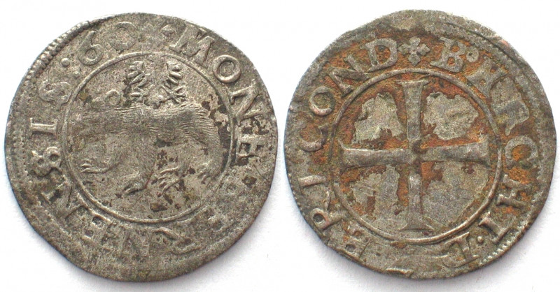 BERN. Kreuzer 1560, Billon, Erhaltung!
HMZ 2-176b. vz+ (AU)
