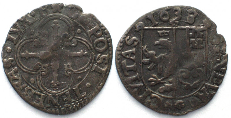 GENF. 3 Sols 1638 BG, Billon
HMZ 2-326m. ss+ (VF+)