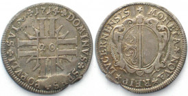 LUZERN. 20 Kreuzer 1714, Silber