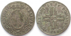 LUZERN. 20 Kreuzer 1796, Silber