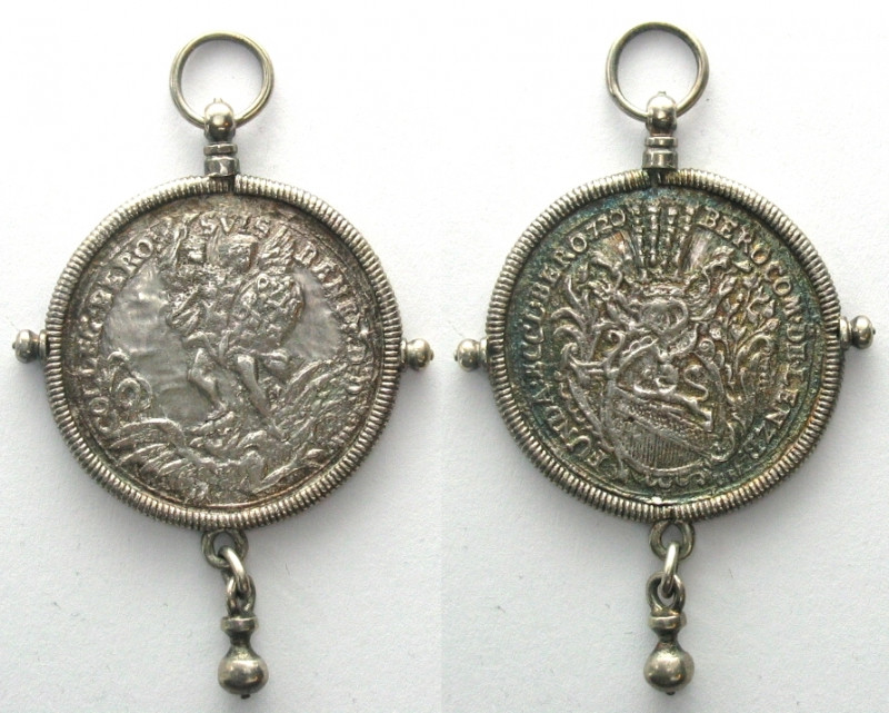 BEROMÜNSTER. Michaelspfennig zu 1/2 Taler o.J.(1720), Silber
Inwyler 38. Stempe...
