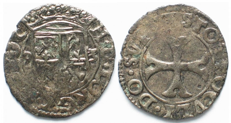 NEUENBURG. Kreuzer 1593, Heinrich I., Billon, Erhaltung!
HMZ 2-680g. Übliche Pr...