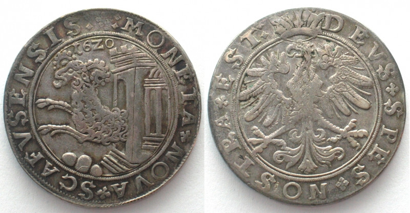 SCHAFFHAUSEN. Taler 1620, Silber, Erhaltung!
HMZ 2-763a. vz (XF)