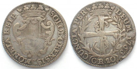 SOLOTHURN. 20 Kreuzer 1763, Silber, seltenes Jahr!