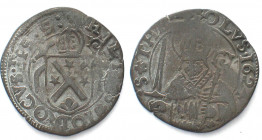 BISTUM SITTEN. Batzen 1624, Hildebrand Jost, Billon, sehr selten!