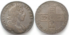 GREAT BRITAIN. 1/2 Crown 1698 DECIMO TERTIO, William III, silver