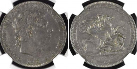 GREAT BRITAIN. 1819 LIX Pistrucci Crown, George III, silver