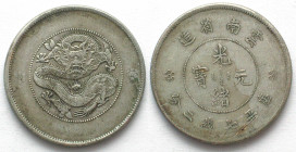 CHINA. Empire. Yunnan Province. Dollar ND (1911-1922), Kuang Hsu, posthumous, silver, XF