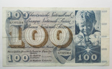 SCHWEIZ. 100 Franken 5.1.1970, 5. Serie, St. Martin