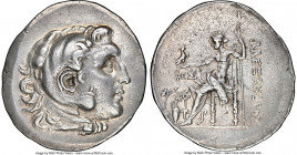 AEOLIS. Temnus. Ca. 200-170 BC. AR tetradrachm (35mm, 16.55 gm, 12h). NGC Choice VF 5/5 - 4/5. Late posthumous issue in the name and types of Alexande...