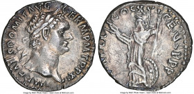 Domitian, as Augustus (AD 81-96). AR denarius (18mm, 3.08 gm, 6h). NGC Choice XF 4/5 - 2/5, scratches. Rome, 14 September AD 93-13 September AD 94. IM...