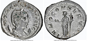 Otacilia Severa (AD 244-249). AR antoninianus (22mm, 4.94 gm, 6h). NGC MS 5/5 - 3/5. Rome, AD 146-148. M OTACIL SEVERA AVG, draped bust of Otacilia Se...
