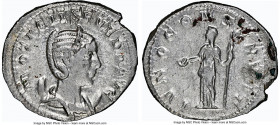 Otacilia Severa (AD 244-249). AR antoninianus (24mm, 4.81 gm, 6h). NGC AU 4/5 - 3/5. Rome, AD 146-148. M OTACIL SEVERA AVG, draped bust of Otacilia Se...