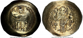 Nicephorus III Botaniates (AD 1078-1081). EL histamenon nomisma (29mm, 4.30 gm, 6h). NGC Choice VF 3/5 - 4/5. Constantinople. IC-XC (barred), Christ s...