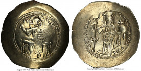 Nicephorus III Botaniates (AD 1078-1081). EL histamenon nomisma (29mm, 4.29 gm, 5h). NGC Choice VF 5/5 - 2/5, graffiti. Constantinople. IC-XC (barred)...
