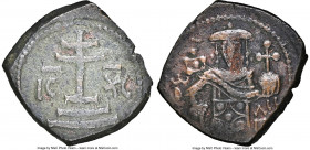 John III Ducas-Vatatzes, Empire of Nicaea (AD 1221/2-1254). AE tetarteron (20mm, 2.72 gm, 6h). NGC Choice VF 4/5 - 2/5. Magnesia. IC-XC barred, patria...