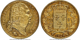 Louis XVIII gold 20 Francs 1824-W AU53 NGC, Lille mint, KM712.9. Struck in the final year of Louis XVIII's reign. The first example of this mint-date ...