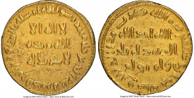 Umayyad. temp. Abd Al-Malik (AH 65-86 / AD 685-705) gold Dinar AH 78 (AD 697/698) AU Details (Graffiti) NGC, No mint (likely Damascus), A-125, Bernard...