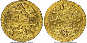Ottoman Empire. Selim III gold Zeri Mahbub AH 1203 Year 9 (1796/1797) MS67 NGC, Islambul mint (in Turkey), KM522. Essentially flawless and gorgeous fr...