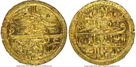 Ottoman Empire. Selim III gold Zeri Mahbub AH 1203 Year 10 (1797/1798) MS65 NGC, Islambul mint (in Turkey), KM522. Virtually Prooflike, and a coin whi...