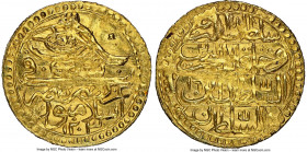 Ottoman Empire. Selim III gold Zeri Mahbub AH 1203 Year 16 (1803/1804) MS65 NGC, Islambul mint (in Turkey), KM523. The single finest example of the da...
