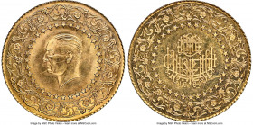 Republic gold "Monnaie de Luxe" 500 Kurush 1962 MS64 NGC, KM874, Fr-94. Monnaie de Luxe issue that features the head of Atakurk within a circle of sta...