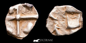 CELTIC Silver Obol 0.40 g. 10 mm. South Gaul 1st. century BC. Very Fine