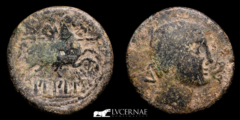 Ancient Hispania - Bilbilis (actual Calatayud, Zaragoza, Spain). Bronze As, (12,...