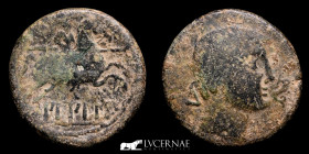 Bilbilis Bronze As 12,61 g, 28 mm Bilbilis 120-30 B.C. VF