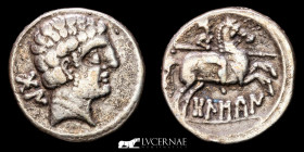 Bolskan Silver Denarius 3,54 g. 18 mm Huesca S. II BC. GVF